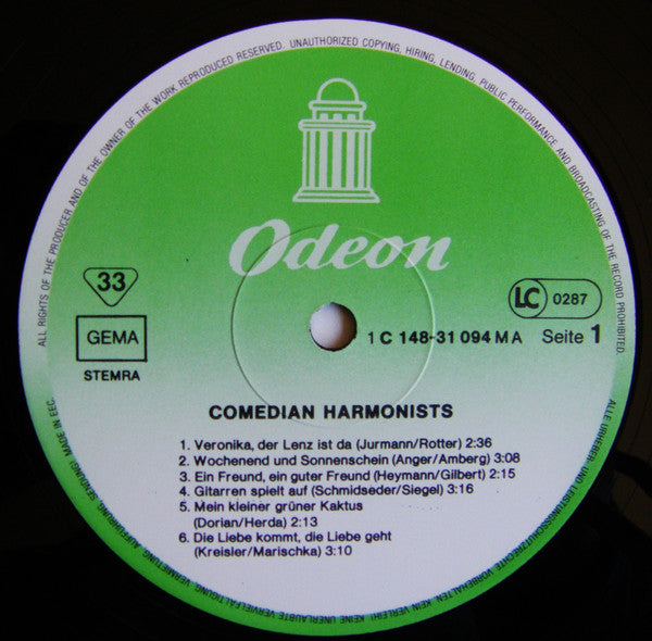 Comedian Harmonists : Comedian Harmonists (2xLP, Comp, Mono, RP)