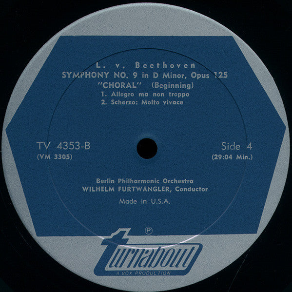 Ludwig van Beethoven, Wilhelm Furtwängler, Berliner Philharmoniker : Symphony No. 3 "Eroica" / Symphony No. 5 / Symphony No. 9 "Chorale" (3xLP, Comp, Mono + Box)