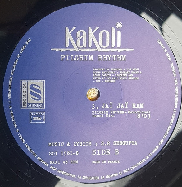 Kakoli Sengupta : Jaï Jaï Ram (12")