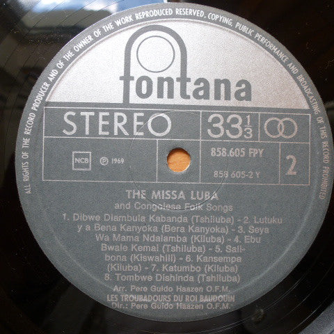 Les Troubadours Du Roi Baudouin : The Missa Luba (LP, Album)