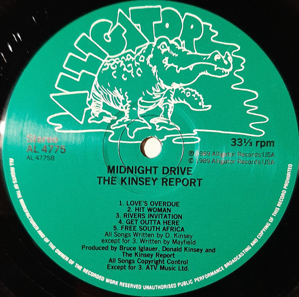 The Kinsey Report : Midnight Drive (LP, Album)