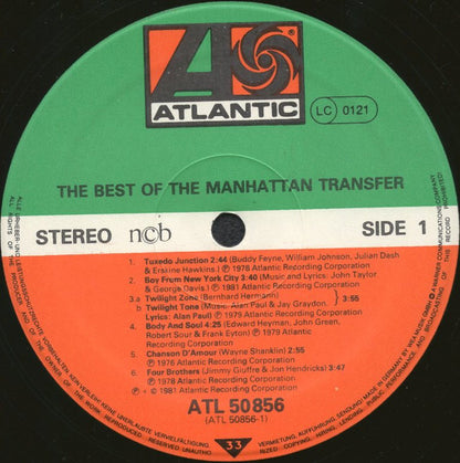 The Manhattan Transfer : The Best Of The Manhattan Transfer (LP, Comp, RE)