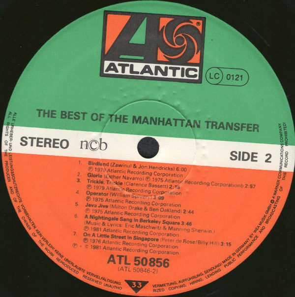 The Manhattan Transfer : The Best Of The Manhattan Transfer (LP, Comp, RE)
