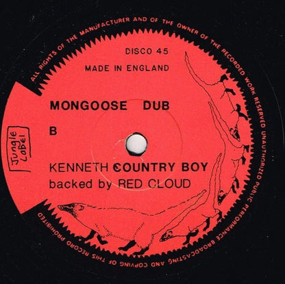 Kenneth Country Boy Backed By Red Cloud (7) : Slide Mongoose (12")