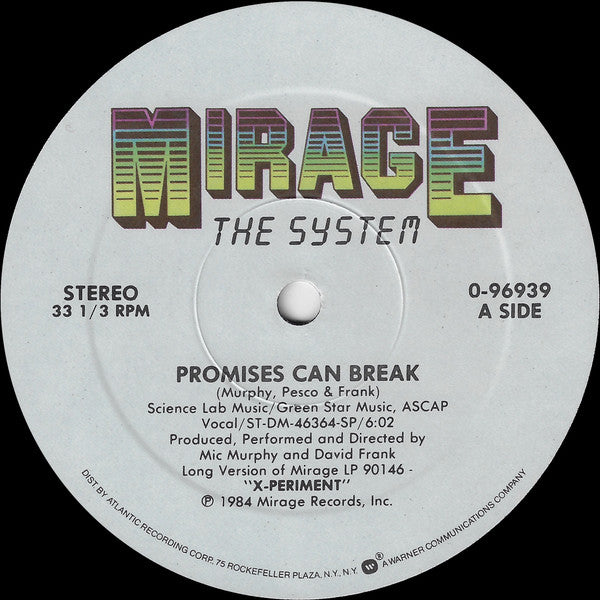 The System : Promises Can Break (12")