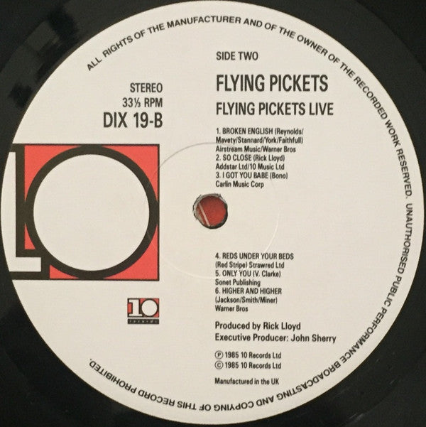 The Flying Pickets : Live (LP)