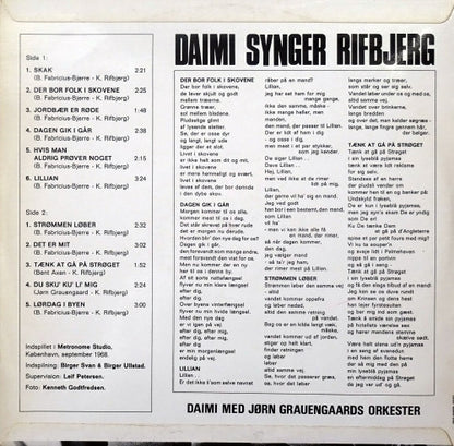 Daimi : Daimi Synger Rifbjerg (LP, Album)