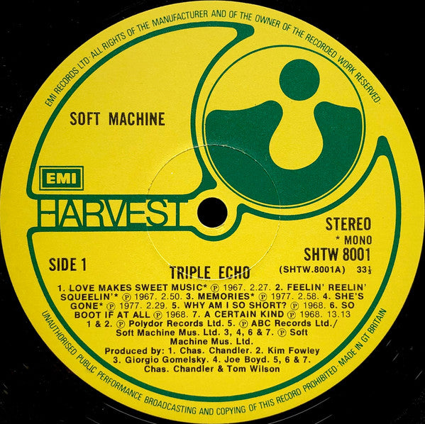 Soft Machine : Triple Echo (3xLP, Comp, Mono + Box)