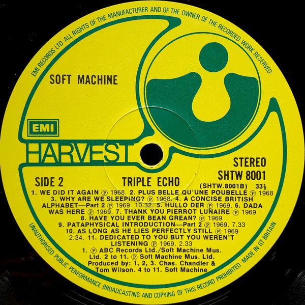 Soft Machine : Triple Echo (3xLP, Comp, Mono + Box)