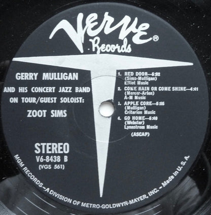 Gerry Mulligan & The Concert Jazz Band Guest Soloist: Zoot Sims : Gerry Mulligan And The Concert Jazz Band On Tour (LP, Album)