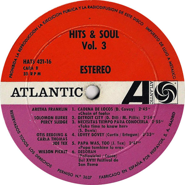 Various : Hits & Soul 3 (LP, Comp)