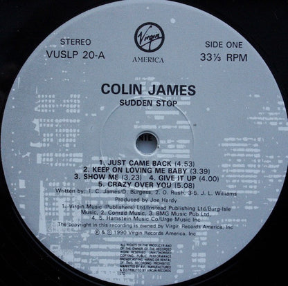 Colin James (2) : Sudden Stop (LP, Album)