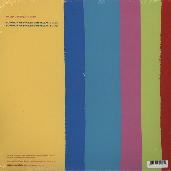 David Grubbs : Borough Of Broken Umbrellas (10", EP)
