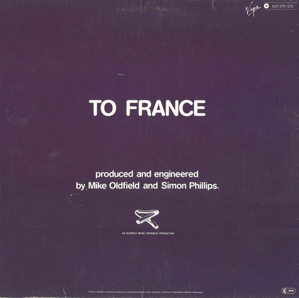 Mike Oldfield Vocals: Maggie Reilly : To France (12")