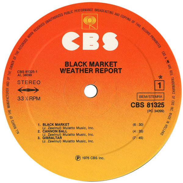 Weather Report : Black Market (LP, Album)