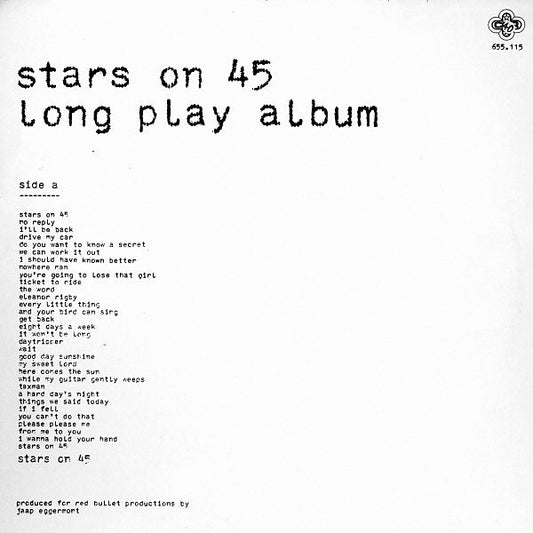 Stars On 45 : Long Play Album (LP, Album)