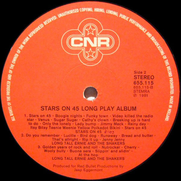 Stars On 45 : Long Play Album (LP, Album)