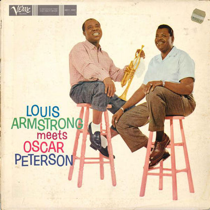 Louis Armstrong, Oscar Peterson : Louis Armstrong Meets Oscar Peterson (LP, Album, Mono)