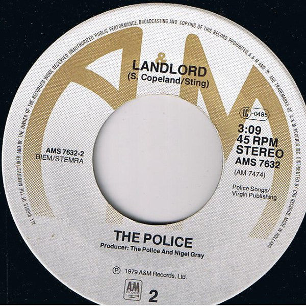 The Police : Message In A Bottle (7", Single)