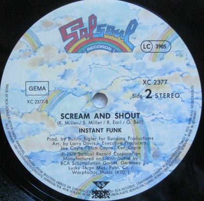 Instant Funk : Bodyshine / Scream And Shout (12")