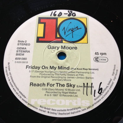 Gary Moore : Friday On My Mind (12")