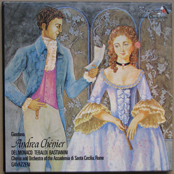 Umberto Giordano / Mario del Monaco, Renata Tebaldi, Ettore Bastianini, Coro dell'Accademia Nazionale di Santa Cecilia And Orchestra dell'Accademia Nazionale di Santa Cecilia, Gianandrea Gavazzeni : Andrea Chénier (2xLP + Box)