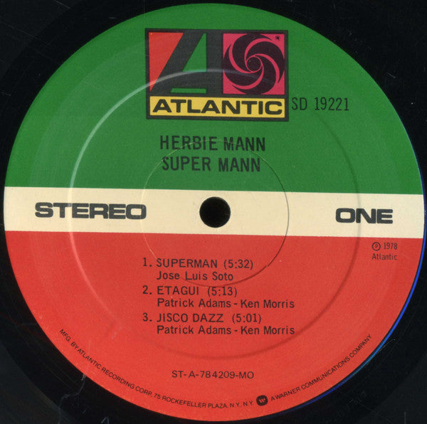 Herbie Mann : Super Mann (LP, Album, MO )