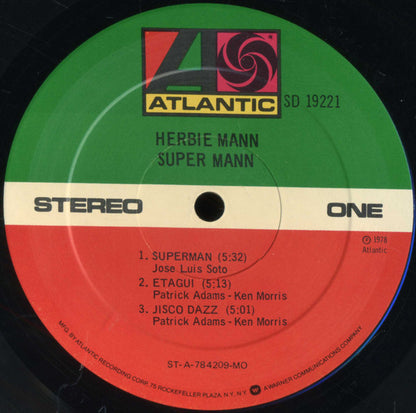 Herbie Mann : Super Mann (LP, Album, MO )