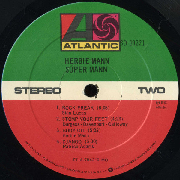 Herbie Mann : Super Mann (LP, Album, MO )