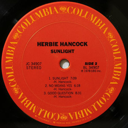 Herbie Hancock : Sunlight (LP, Album, Pit)