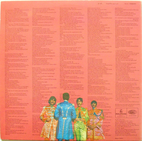 The Beatles : Sgt. Pepper's Lonely Hearts Club Band (LP, Album, RE, Yel)