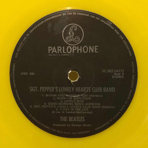 The Beatles : Sgt. Pepper's Lonely Hearts Club Band (LP, Album, RE, Yel)