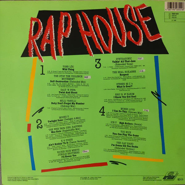 Various : Rap House (2xLP, Comp)