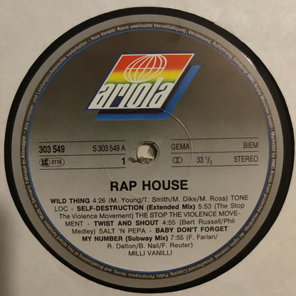 Various : Rap House (2xLP, Comp)