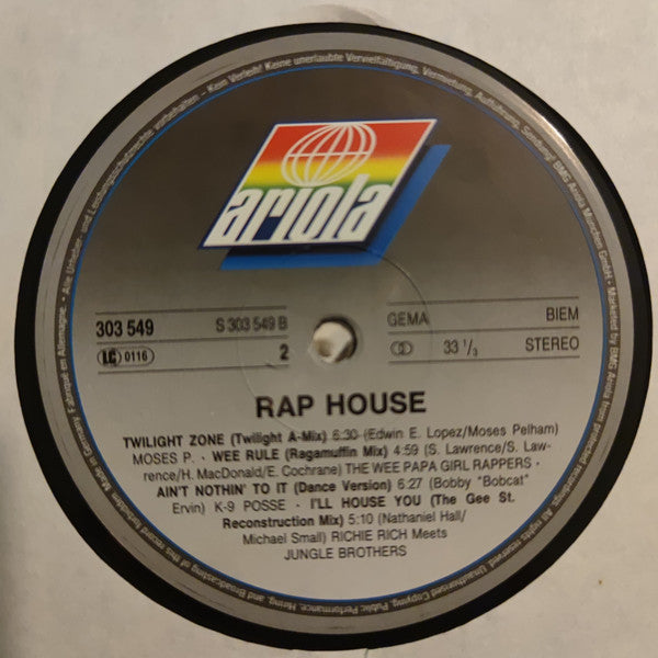 Various : Rap House (2xLP, Comp)