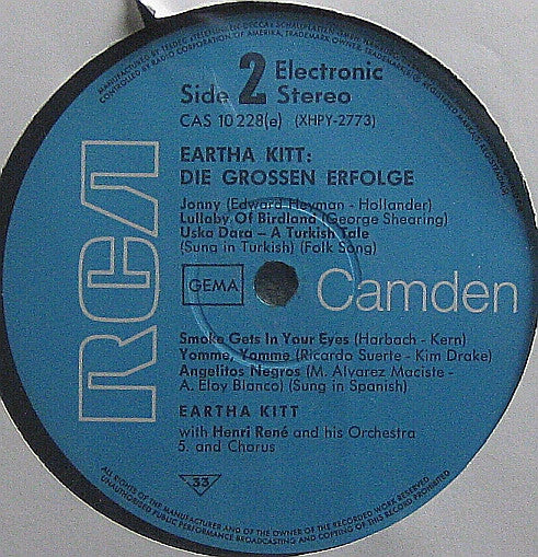 Eartha Kitt With Henri René And His Orchestra And Henri René And His Chorus : C'est Si Bon -  Die Großen Erfolge (LP, Comp)