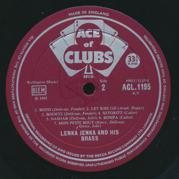 Lenka Jenka And His Brassband : Finjenka - Letkiss (LP, RE)