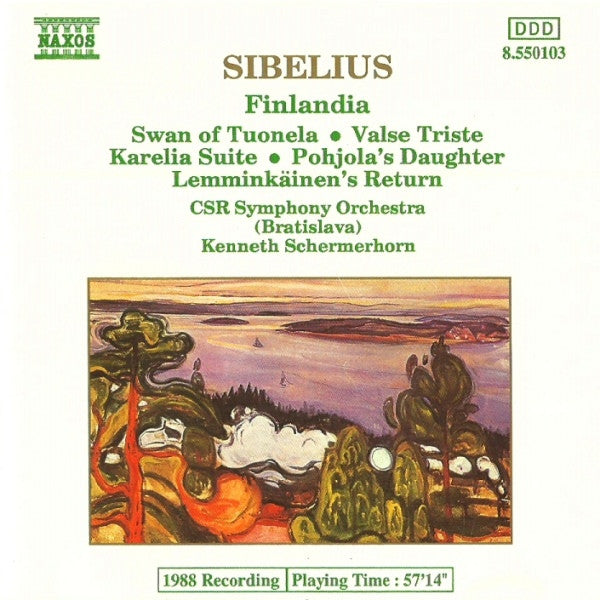 Jean Sibelius, Kenneth Schermerhorn, Slovak Radio Symphony Orchestra : Finlandia • Swan Of Tuonela • Valse Triste • Karelia Suite • Phjola's Daughter • Lemminkäinen's Return (CD, Album)