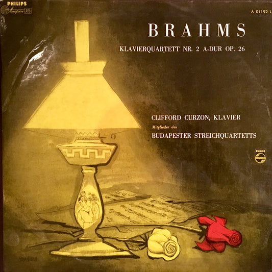 Johannes Brahms, Clifford Curzon, Budapest String Quartet : Klavierquartett Nr.2 A-Dur Op.26 (LP, Mono)