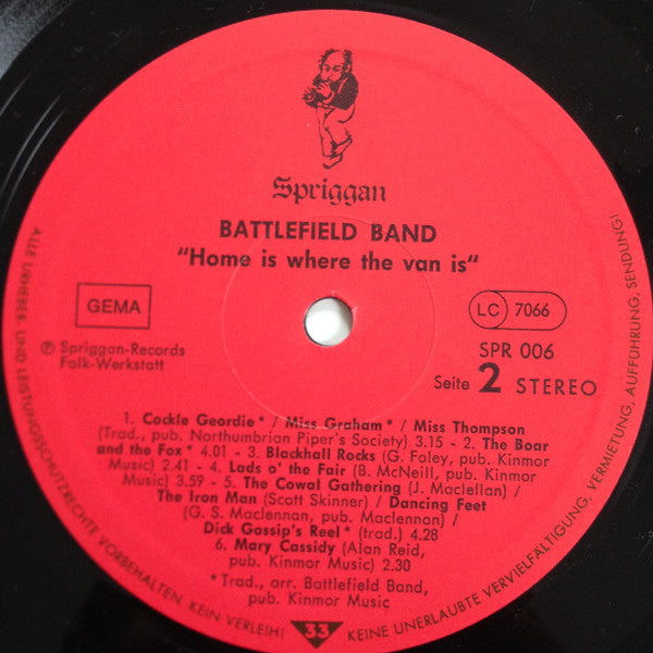 Battlefield Band : Home Is Where The Van Is (LP, Album)
