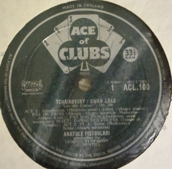 Pyotr Ilyich Tchaikovsky, London Symphony Orchestra, Anatole Fistoulari : Swan Lake (Part 1) (LP, Mono)