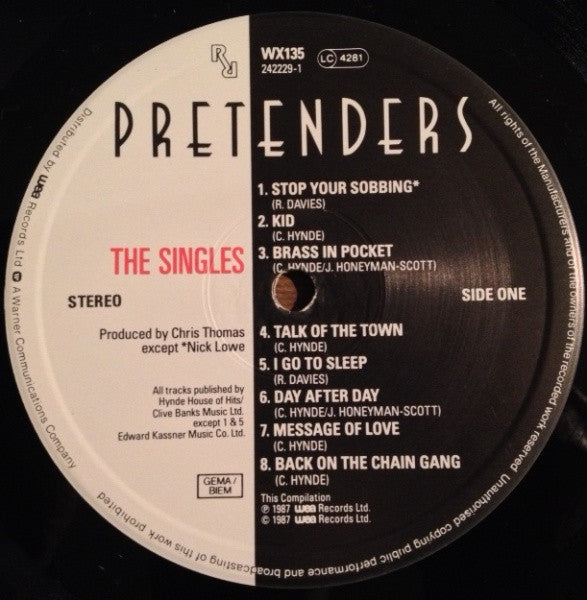 The Pretenders : The Singles (LP, Comp)