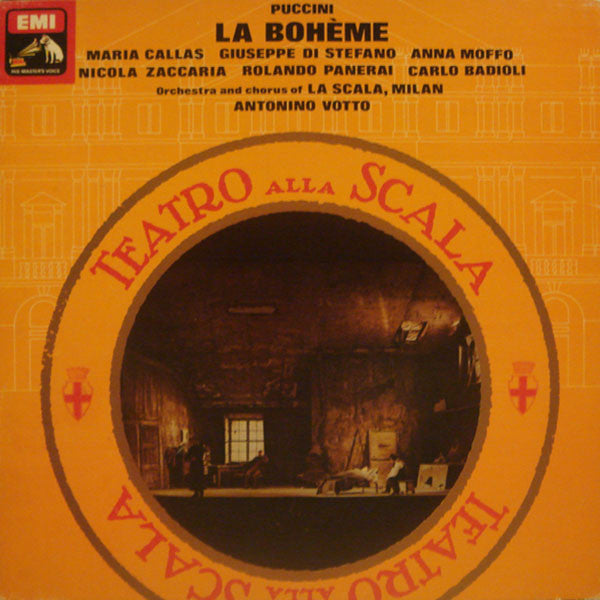 Giacomo Puccini - Maria Callas, Giuseppe Di Stefano, Anna Moffo, Nicola Zaccaria, Rolando Panerai, Carlo Badioli, Orchestra Del Teatro Alla Scala And Coro Del Teatro Alla Scala, Antonino Votto : La Bohème (2xLP, Album, RE, Rep + Box)