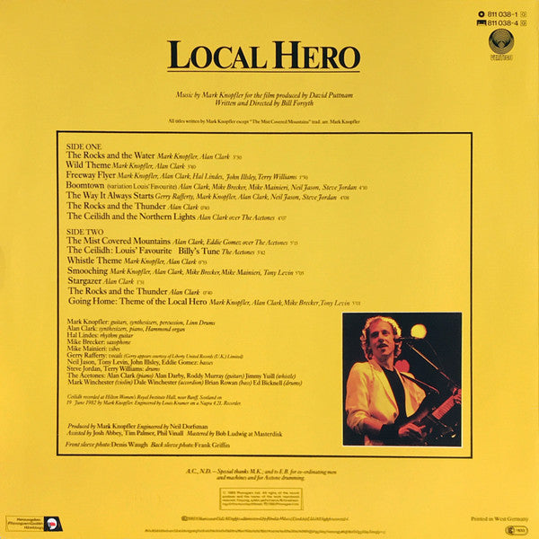 Mark Knopfler : Local Hero (LP, Album)