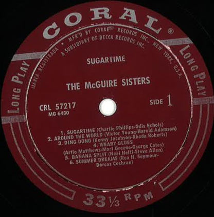 McGuire Sisters : Sugartime (LP)