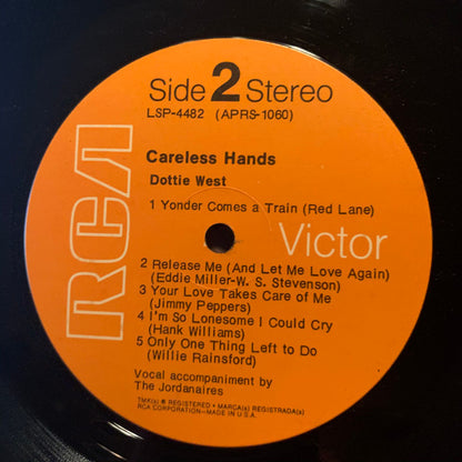 Dottie West : Careless Hands (LP, Album, Ind)