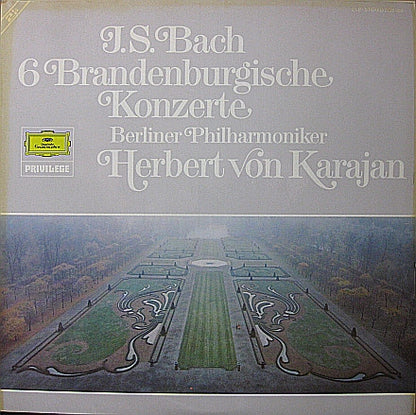 Herbert von Karajan, Berliner Philharmoniker - Johann Sebastian Bach : 6 Brandenburgische Konzerte (2xLP, RE, Gat)