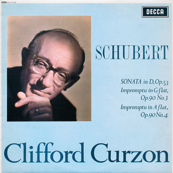 Franz Schubert, Clifford Curzon : Sonata In D, Op.53 / Impromptu In G Flat, Op.90 No.3 / Impromptu In A Flat, Op.90 No.4 (LP)