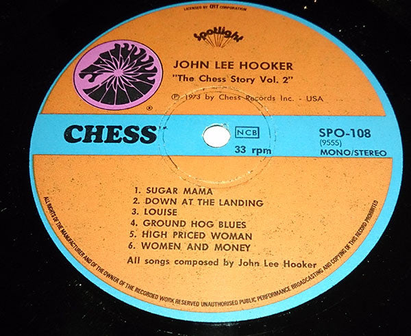 John Lee Hooker : The Chess Story Vol. 2 (LP, Album, Mono, RE)