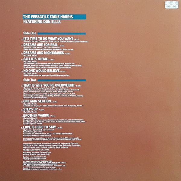 Eddie Harris : The Versatile Eddie Harris (LP)